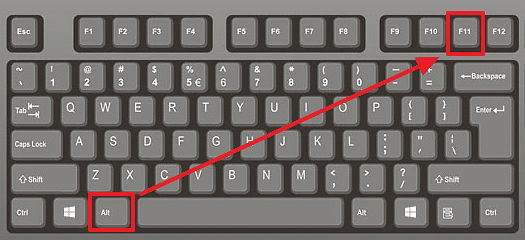 сочетание клавиш ALT-F11